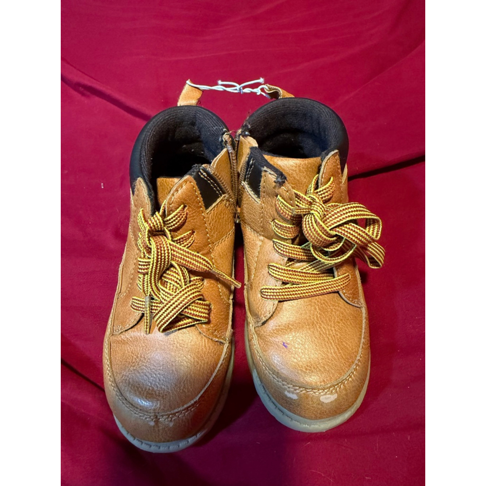 Baby Carter's Brown & Yellow Lace-Up Boots Size 8